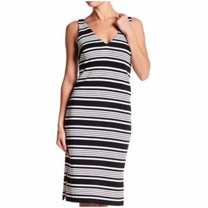 NWT Betsey Johnson V-Neck Striped Dress size 8